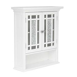 Teamson Home Windsor Arredo Bagno Pensile In Legno 2 Porte Bianco ELG-527