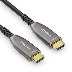 Sonero 30m HDMI-kabel 2.0b, glasvezel hybride, UHD 2160P, 4K60Hz, 4:4:4, HDR, 18Gbps, zwart