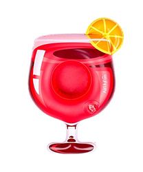 AirMyFun Boisson Gonfable Unisex-Youth, Multicolore, Unique