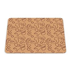 Bonamaison, Rectangular Digital Printed Mouse Mat Non-Slip Bottom for Office and Home Size: 22 x 18 cm