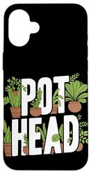 Pot Head Plant Gardener Case for iPhone 16 Plus