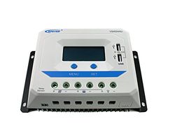 Regolatore di carica solare EPEVER PWM ViewStar serie VS-AU Regolatore di carica 10-60A, 12V/24/36/48VDC con display LCD e 2 porte USB, messa a terra positiva comune