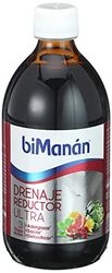 BIMANÁN Drenaje Reductor Ultra – Complemento Alimenticio con Zarzaparrilla, Fucus y Diente de León para Depuración, Control de Peso y Bienestar Digestivo – 500 ml