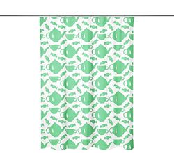 Bonamaison, Rideau de Douche Imprimé Numériquement, Anneaux de Rideau de Douche Inclus, 1 Pièce, 140X200 Cm - Conçu et fabriqué en Turquie