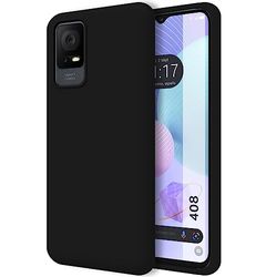 Tumundosmartphone Funda Silicona Líquida Ultra Suave para TCL 408 Color Negra