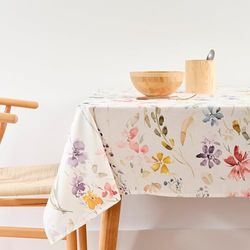 BELUM | Stain Resistant Tablecloth Size 250 x 140 cm - Extra Soft Touch Tablecloth Colour Multicolor - Tablecloth 100% Made in Spain Fabric 100% Organic Cotton - Tablecloth Model 0120-415
