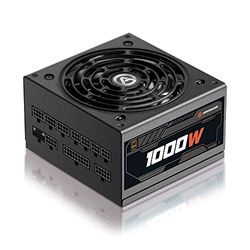 ARESGAME Alimentatore ATX 1000W, 80 Plus Gold, Completamente Modulare, Nero