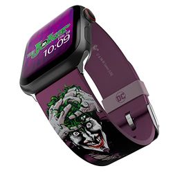 DC Comics – Joker Modern Comic Bracelet pour smartwatch - Sous licence officielle, compatible avec toutes les tailles et séries d’Apple Watch (montre non incluse)