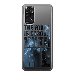 Ert Group custodia per cellulare per Xiaomi REDMI NOTE 11S 4G / REDMI NOTE 11 4G originale e con licenza ufficiale Star Wars, modello 015, parzialmente trasparente