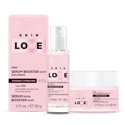 Bielenda SKIN LOVE Zestaw serum wzmacniające Rose Shot, 30 ml i różowy krem do twarzy, 50 ml