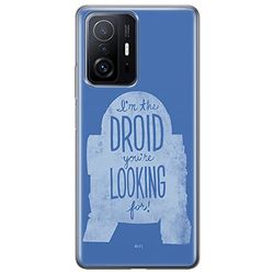 ERT GROUP mobiltelefonfodral för Xiaomi 11T 5G / 11T PRO 5G originalt och officiellt licensierat Star Wars mönster R2D2 006 anpassad till formen på mobiltelefonen, fodral tillverkad av TPU-plast