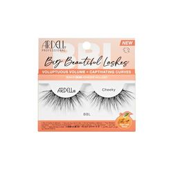 Ardell Big Beautiful Lashes Cheeky False Eyelashes, Duo Adhesive Included, Medium Volume, 21 mm Length, Vegan Friendly, 1 Pair (Pack of 1)