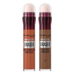 Maybelline New York Instant Eraser, Colour Correcting Concealer Duo, Counteracts Redness, for a Natural Soft-Focus Finish, Dermatologist Tested & Suitable for Sensitive Skin, (Cocoa + Orange)