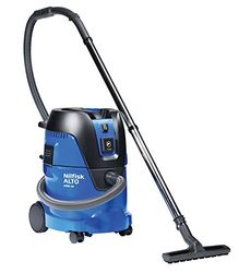 Nilfisk 107406606 - Aspirador en húmedo y seco, 3600 l/min, 25 l, 1250 W, 230 V, color negro y azul
