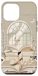 iPhone 14 Pro Max Elegant Library Light Academia Classic Literature Botanical Case