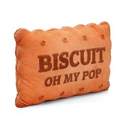 Oh My Pop! Biscuit - Almofada grande, bege, 40 x 31 cm, Bege, Almofada grande Biscuit