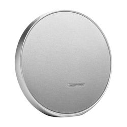 harman kardon Onyx Studio 9, Haut-Parleur Portable Bluetooth avec Connexion Multi-Enceintes Auracast, Auto-réglage adaptatif, Port de Charge USB, 8 Heures d'autonomie, Gris