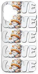 Kawaii Cat Gnome Graphic For Cat Owner With White Cats Custodia per iPhone 16