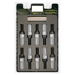 OMP SPEED - Set of Performance Screws with Aluminium Protection, M12X1.25, HEX: 17-19, L: 28 mm, Colour: Grey