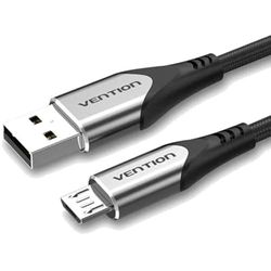 Watio Wave Cable usb - cable usb 2.0 A micro usb M-M de 0.25 m, color gris, ideal para transferencias de datos y carga rápida de dispositivos. *