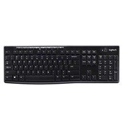 Logitech K270 Tastiera Wireless per Windows, 2,4 GHz Wireless, Layout Scandinavo QWERTY - Nero