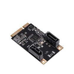 IO Crest Minipcie To SATA III 2 Ports Adapter Card (Jmicro Chipset), add Two SATA 3.0 devices to any Full Size Mini PCI-E Slot