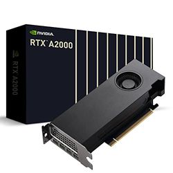 PNY Quadro RTX A2000 12 GB professionellt grafikkort 12 GB GDDR6, PCI Express 4.0 x 16, dubbel plats, 4 x MiniDisplayPort, 8K-stöd, ultratyst aktiv fläkt (VCNRTXA2000-12GB-PB)