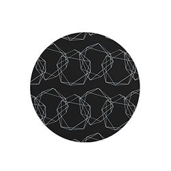 Questo Casa, Round Digital Printed Mouse Pad, Non-Slip Base, for Office and Home, Diameter:22cm