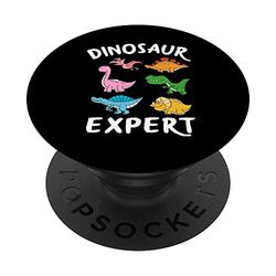 Dinosaur Expert Kids Cute Dinosaur PopSockets Swappable PopGrip