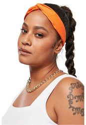 Urban Classics Unisex Light Basic Headband 2-pack pannband, magicmango/svart, en storlek