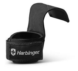Harbinger Pro Lifting Grips | Cinghie di sollevamento premium | Presa e supporto per il polso migliorati | Materiale antiscivolo in poliuretano | Design specifico per destra/sinistra