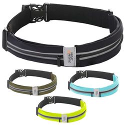 Löpbälte USA patenterad – påse för löpare bästa fitnessutrustning för handsfree träning fristående reflekterande midjeväska telefonhållare män, kvinnor, barn löpning tillbehör