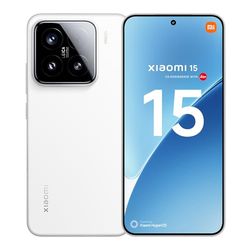 Xiaomi 15 Smartphone, 12+512GB, White, 50MP Leica main camera, 5240mAh battery, 90W HyperCharge, HyperAI (No power adapter included)