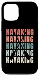Vintage Kayak Retro Kayak Paddle Amante Custodia per iPhone 12/12 Pro