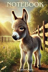 Cute Baby Donkey Notebook – Adorable idea for Kids who Love Animals: Fun and Creative – Perfect for Writing, Drawing, and School Notes!