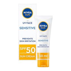 NIVEA SUN Solkräm ansikte UV Face Sensitive Cream SPF50 50 ml