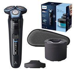 Philips S7783/63 Shaver Series 7000 Dry and Wet Electric Shaver for Men, Silver