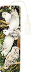 Snowy Owl 3-D Bookmark (Lenticular Bookmark)