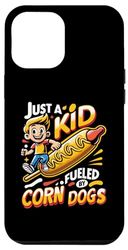 Carcasa para iPhone 14 Plus Just A Kid Fueled By Corn Dogs Corn Dog Lover Salchicha