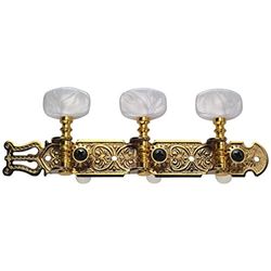 Golden Gate F-2119 Klassieke Gitaar Tuners - 2 Planken (3+3) - Goud