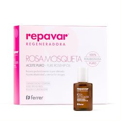 Pure Rosehip Oil 15 ml - 100% Rose Rubiginosa by REPAVAR, Pure Rosehip Oil. Extremely Regenerative For Scars And Wrinkles. EFFECTIVE anti-inflammatory, anti-aging, antioxidant