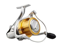 Mitchell MX Surf-rulle, fiskerulle, spinnrullar, hav – surfcasting fiske, surfcasting, strand, båt, strand, jigging och allroundanvändning unisex, silver, 7000