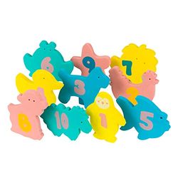 Clevamama 3507 Baby Badspeelgoed - (10-delig), meerkleurig