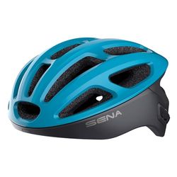 Sena R1 Smart Helmet para Ciclismo (Ice Blue, M)
