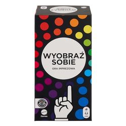 Mattel Games Wyobraź sobie Gra imprezowa dla dorosłych z szalonymi pytaniami i wskazywaniem palcem oraz kartami i kręciołkami, dla 3–8 graczy, HYB63