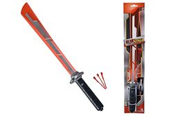 Simba Next Ninja 108042586 Épée de Ninja Rouge avec lumière et Son, Fonction de tir, 3 flèches, 60 cm, à partir de 3 Ans, Multicolore