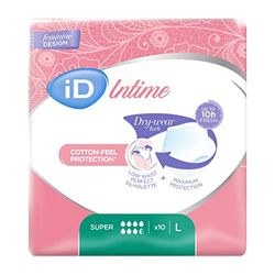 iD Intime Pants Super Discret et Confortable Sous-Vêtements Femme pour Fuites Urinaires et Incontinence Taille L 10 Pièces