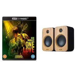 Bob Marley: One Love 4K UHD & House of Marley Get Together Duo Bluetooth Bookshelf Speakers - Amazon Exclusive