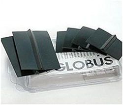 Globus G0463 Lot de 6 électrodes en Silicone Conductrice Unisexe pour Adulte Noir