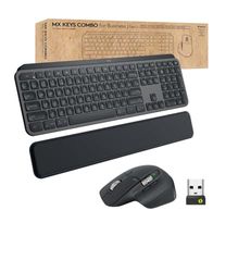Logitech MX Keys Combo for Business | Gen 2, Tastiera e Mouse Wireless Full Size, ‎Francese AZERTY - Grigio